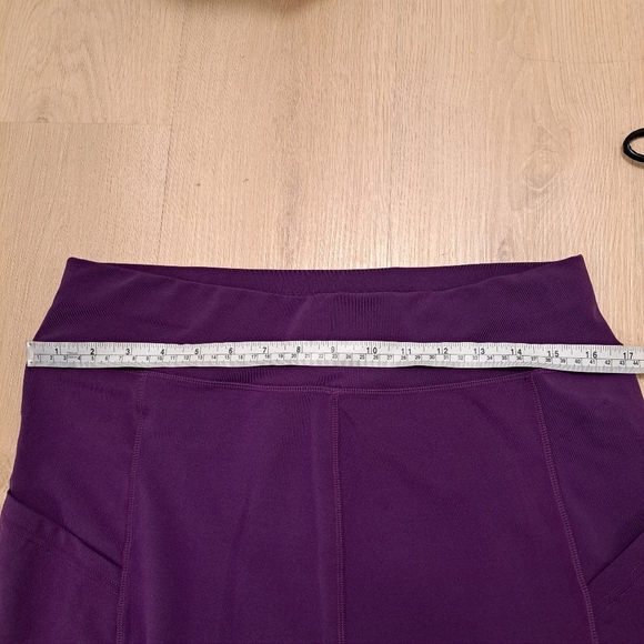 PopFit Purple Stretchy High Waisted Athletic Fitness Workout Leggings Size 2XL - Picture 5 of 7